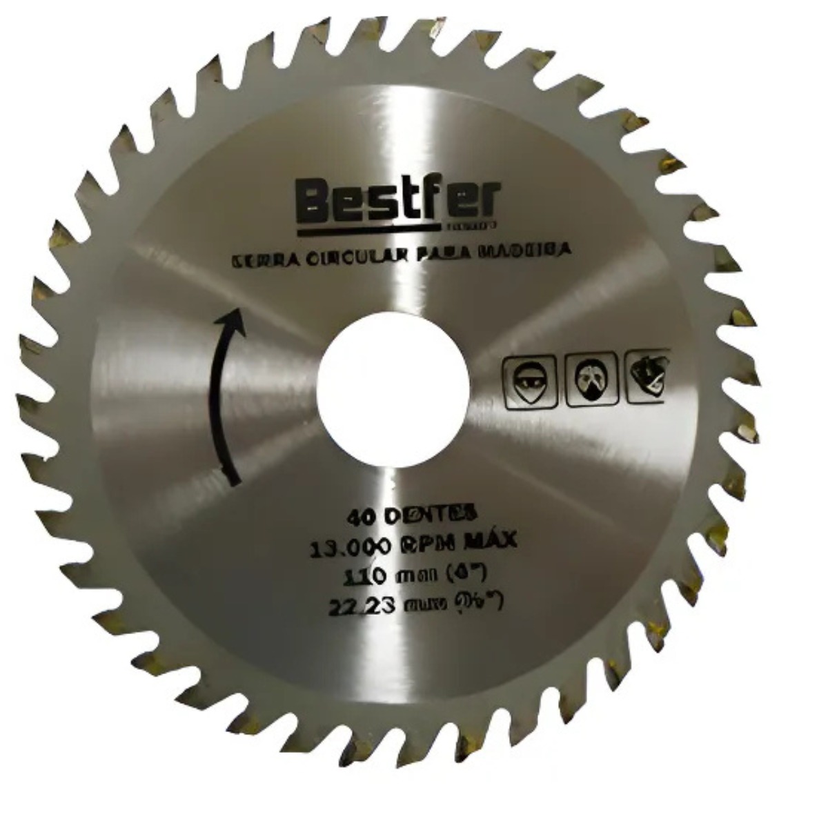 Serra Circular Para Madeira 4.3/8 X 20 MM 40 Dentes BESTFER