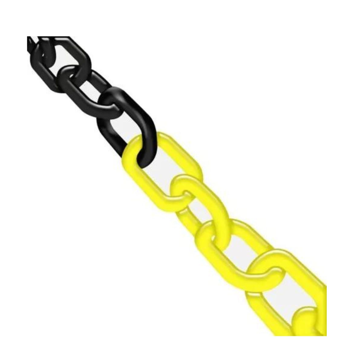 Corrente Pvc 09MM Amarela com Preto