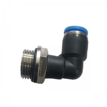 Conexão pneumática cotovelo 90° macho rosca 3/8 BSP x tubo 10 mm