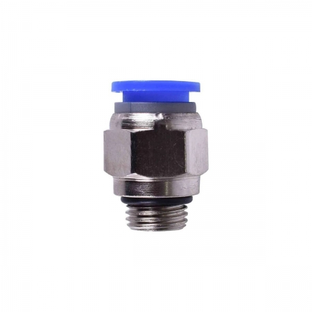 Conexão pneumática reta macho rosca 1/2 BSP x tubo 8 mm