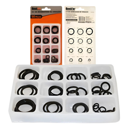 Kit anéis O-ring 50 peças Bestfer